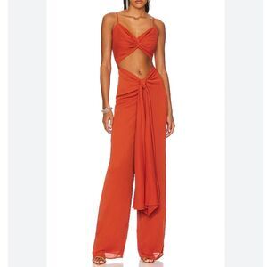 Elegant Orange Jumpsuit
